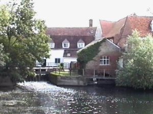 Flatford mill from the south of the river